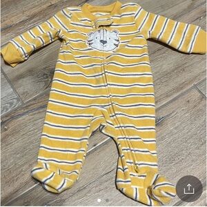 Newborn fleece sleeper.